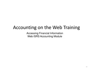 Accessing Financial Information With Accounting on the Web Training