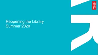 Reopening Strategies for Libraries in Summer 2020