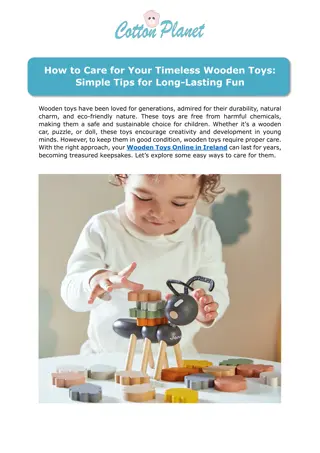 How to Care for Your Timeless Wooden Toys:  Simple Tips for Long-Lasting Fun