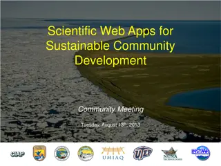 Scientific Web Apps for Barrow Community Development Project