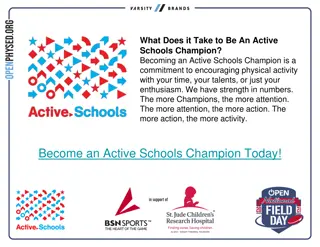 Fun Physical Activities for Active Schools Champions