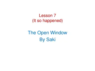 Exploring 'The Open Window' by Saki: Themes and Key Words