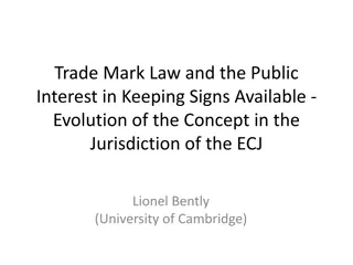 Evolution of Trade Mark Law in the Public Interest