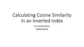 Cosine Similarity in Inverted Index for Querying