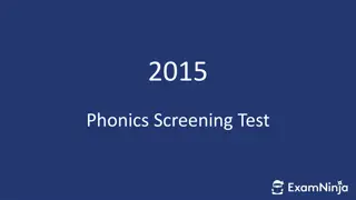 Visual Collection of Educational Materials for Phonics Screening Test