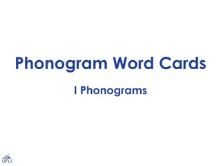 Phonogram Word Cards for Phoneme-Grapheme Correspondences