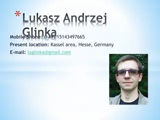 Lukasz Andrzej Glinka - Non-fiction Writer and Science Author with a Diverse Academic Background