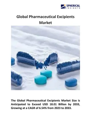 Global Pharmaceutical Excipients Market