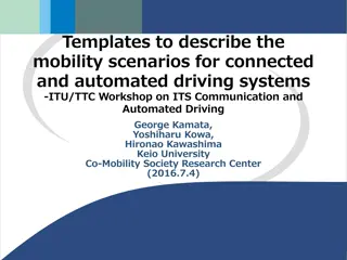 Templates for Mobility Scenarios in Connected & Automated Driving Systems