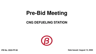 Pre-Bid Meeting for CNG Defueling Station Project - Important Dates to Remember