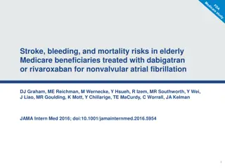 Comparing Bleeding and Mortality Risks of Dabigatran vs. Rivaroxaban in Elderly Medicare Beneficiaries