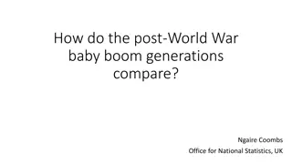 Changes Among the Post-World War Baby Boom Generations in the UK