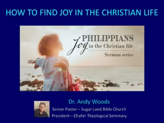 Discovering Joy in the Christian Life: A Study on Philippians