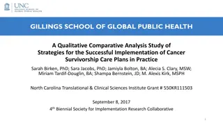 Strategies for Implementing Cancer Survivorship Care Plans in Practice