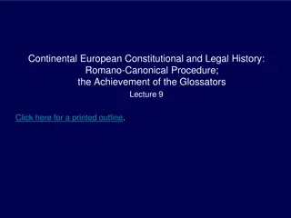 Evolution of Procedural Law in Continental European Legal History