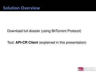 API-CR Client Tool for BitTorrent Protocol Dossier Download