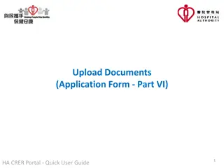 HA.CRER Portal Quick User Guide for Document Upload Process