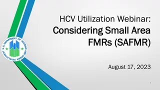 Small Area Fair Market Rents (SAFMR) Implementation Webinar