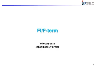 FI and F-term Systems in Japan Patent Office