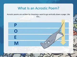 Acrostic Poetry: Creativity and Fun with Words