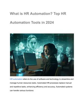 What is HR Automation Top HR Automation Tools in 2024