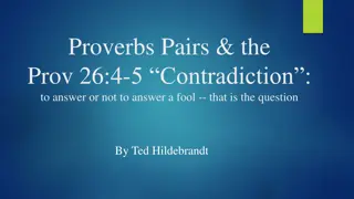 The Proverbs of Proverbs 10-24: Contextual and Genre Insights