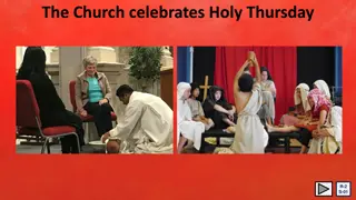 Holy Thursday Celebrations in the Church