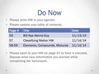 Matter: Elements, Compounds, and Mixtures