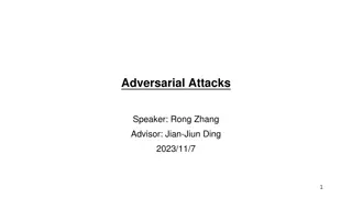 Adversarial Attacks in Machine Learning