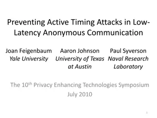 Preventing Active Timing Attacks in Low-Latency Anonymous Communication