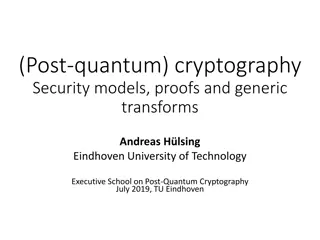 Post-Quantum Cryptography Security Proofs and Models Overview