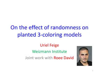 Exploring the Impact of Randomness on Planted 3-Coloring Models