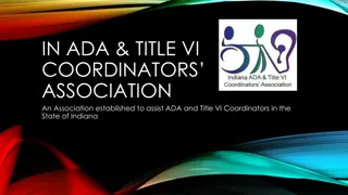 Indiana ADA & Title VI Coordinators Association - Supporting Accessible Communities