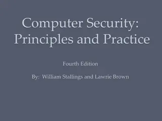 Computer Security Principles and Practices