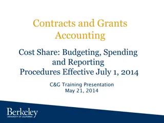 Contracts and Grants Accounting Cost Share: Procedures and Challenges