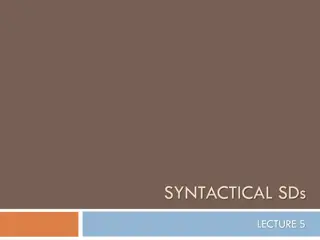 Syntactical Stylistic Devices in Literature