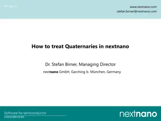 Quaternaries in Semiconductor Nanodevice Design