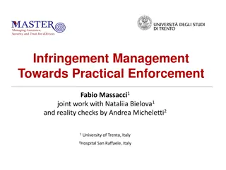 Challenges of Practical Enforcement in Infringement Management