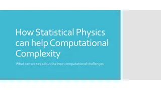 Computational Complexity Through Statistical Physics