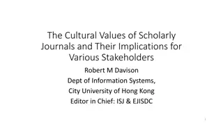 Scholarly Journal Cultural Values and Stakeholder Implications