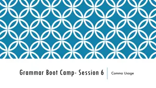 Mastering Comma Usage in Grammar: Session 6 Boot Camp