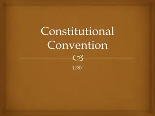 The Constitutional Convention of 1787 and the Birth of the American Constitution