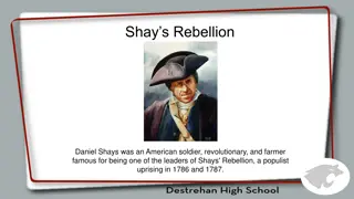 Evolution of Governance in the United States: Shays' Rebellion to the Constitutional Convention