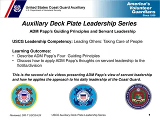 ADM Papp's Guiding Principles and Servant Leadership in USCG