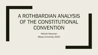 Cronyism and Special Interests: A Rothbardian Analysis of the Constitutional Convention