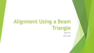 Optical Alignment Using Beam Triangle Opti 521 Phil Scott