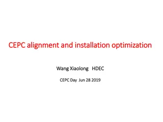 Tasks of Alignment and Installation in CEPC Project