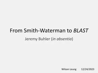 Evolution of Sequence Alignment: From Smith-Waterman to BLAST