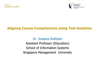 Enhancing Course Alignment with Text Analytics in Education