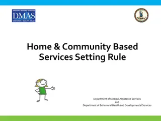 Home & Community Based Services Setting Rule Overview